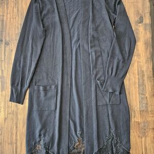 Black Tape_ Black Knit Cardigan